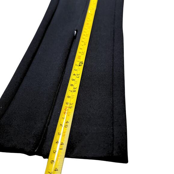 MAEVE Black Flare Leg Ankle Zip Pants Womens 8 Legging Dressy Business Sleek NWT - Picture 12 of 14